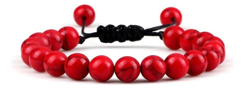 Pulsera De Piedra Jaspe Roja Hombre Y Mujer Moda 2019 Il