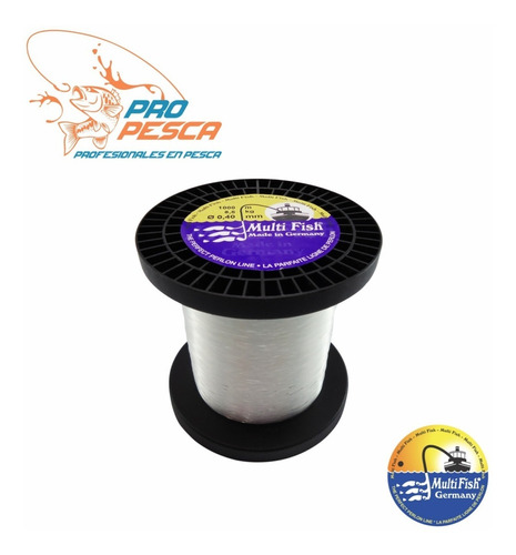 Rollo Nylon Multyfish 0.40mm  1000mtrs Blanco