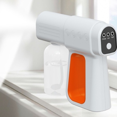 Imagen 8 de 10 de Pistola Sanitizante Desinfectante Spray Recargable Luz Uv