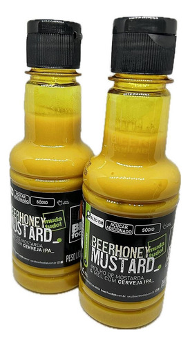 2 Beer Honey Mustard 200ml Molho Especial De Mostarda E Mel