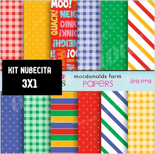 Kit Imprimible 3x1 Cuadrille Imagen Fondos #707