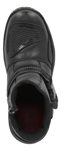 Botin Urban 10319pv Goma Letras Texto Biker Motociclista