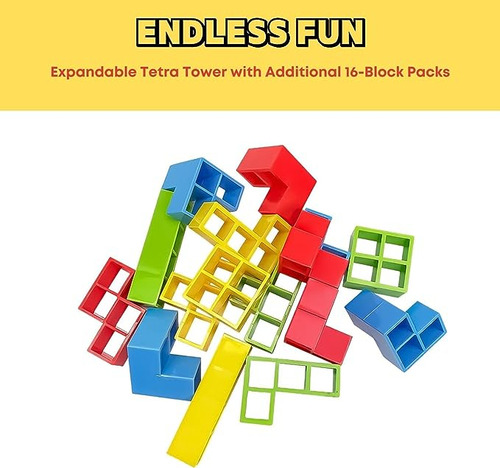 Torre Tetris Juego Equilibrio Didáctico Tetra Tower 32-48