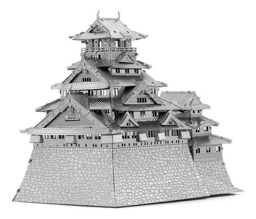 El Rompecabezas 3d De Metal Castillo De Osaka Juego 3d Metal