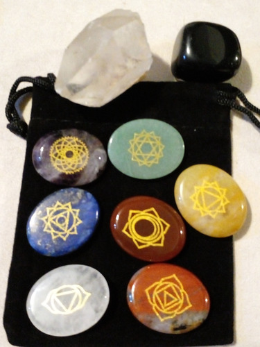 Piedras De Los 7 Chakras (chacras) Cuarzo Sanación Reiki C