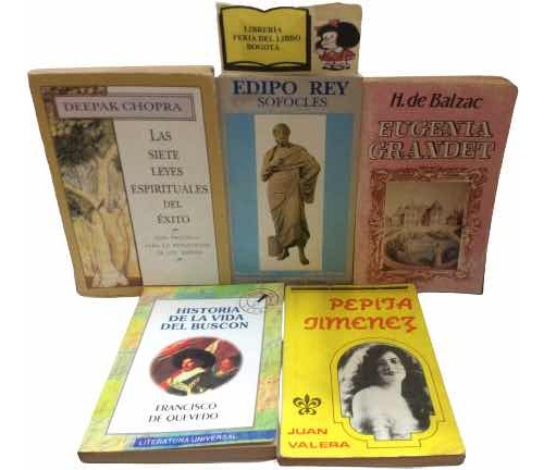 Promoción - 5 Libros - Edipo Rey - El Buscón - Chopra