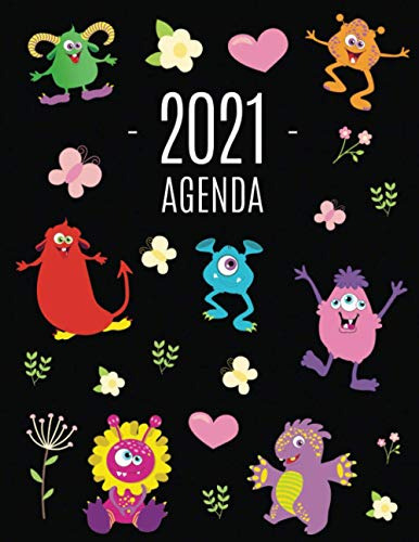Monstruo Agenda 2021: Planificador Diaria | Ideal Para La Es