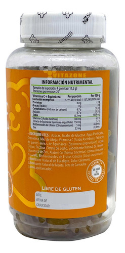 Solanum Belabear Vitamina C + Equinacea 100gomitas Limón Sfn