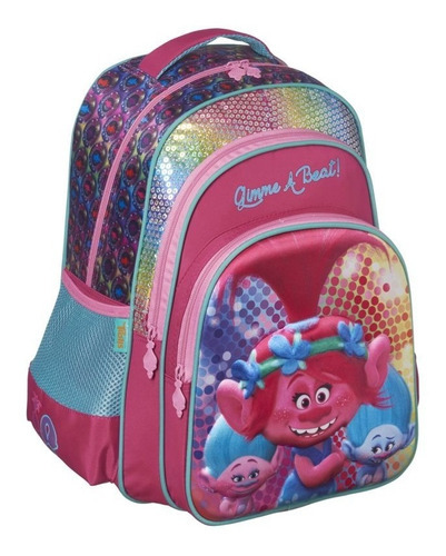 Trolls - Mochila Primaria Tr90675mb Color Rosa chicle