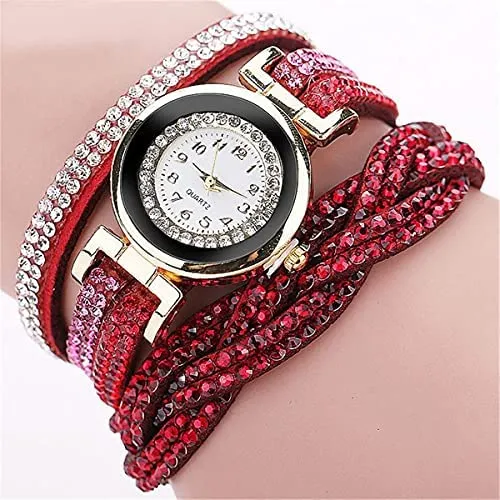 Cdybox Reloj De Moda Con Diamantes De Imitación, Pulsera De