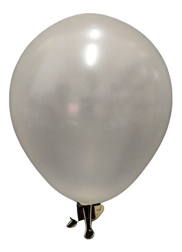 Globo Perlado 12 Pulgadas X25 Latex Color Blanco