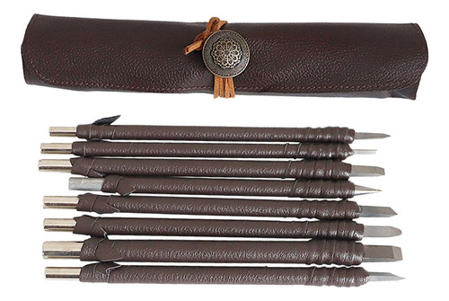 De Tallado De 8 Piezas, Cuchillo De Detalle De Viruta,