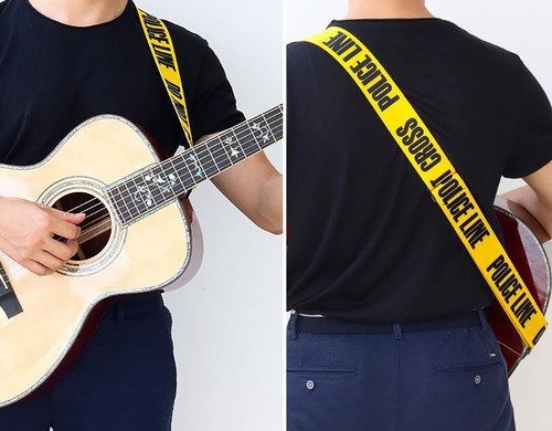 Correa Para Guitarra Ajustable Modelo Police Line