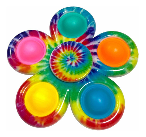 Juguete Plástico Ligero Fidget Spinner Antiestrés Con Pop It