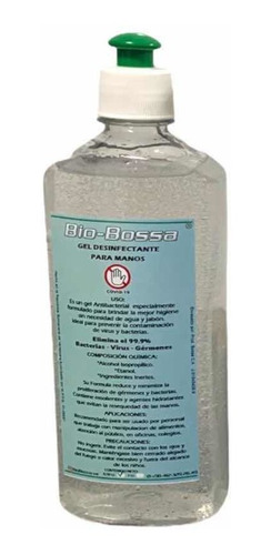 Gel  Antibacterial Antiséptico Para Manos 500cc Covid