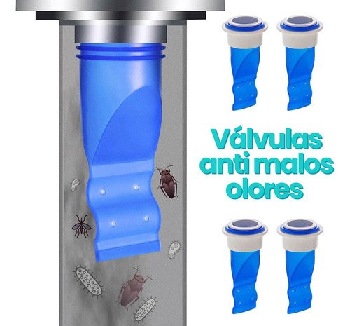 4 Valve Anti-olores E Insectos Filter Suelo Drenage Tapon