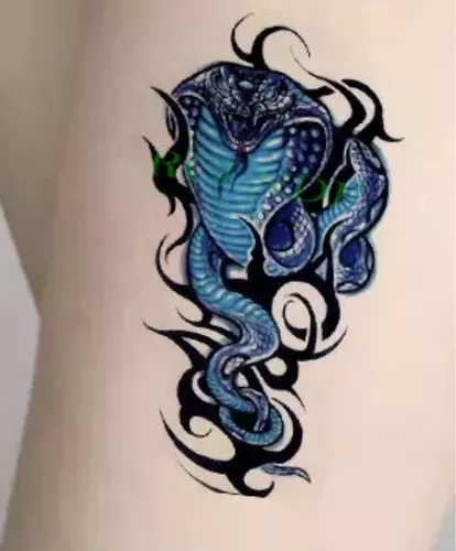 Tatuagem Temporária Cobra Serpente A Prova D'água C9955