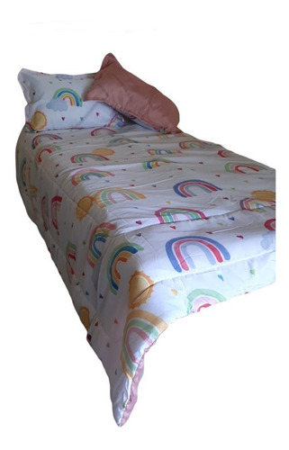 Edredon Matrimonial Doble Vista Infantil Con Fundas