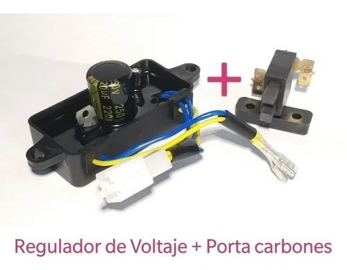 Regulador Voltaje Avr Planta Luz 3500 Watts Con Porta Carbon