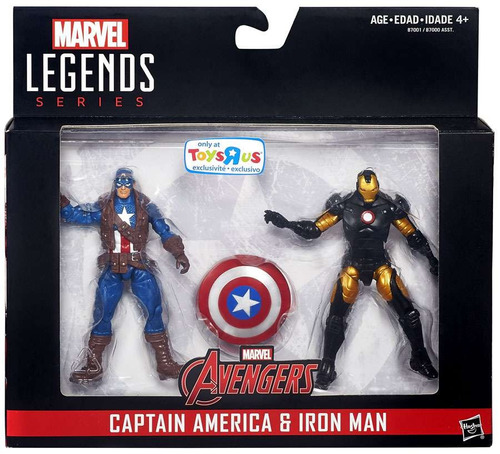 Leyendas De Marvel Capitán América Y Iron Man Acción