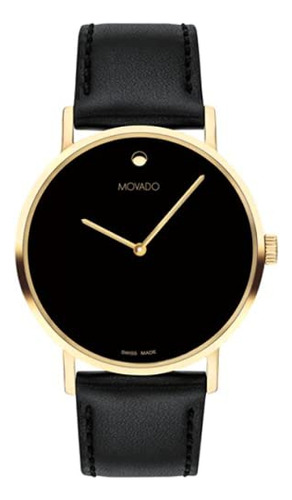 Movado Reloj De Hombre De Oro Amarillo Con Esfera De Museo D