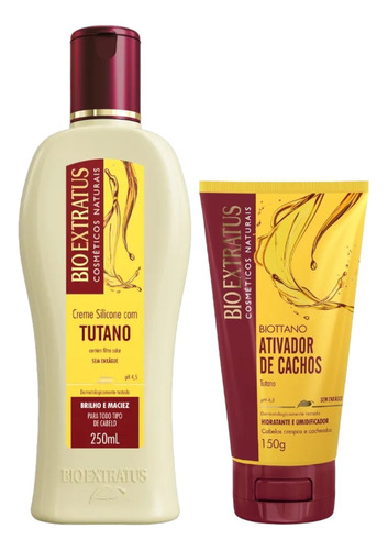 Kit Tutano 1 Creme De Silicone 250ml 1 Biottano 150ml