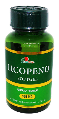 Licopeno 60 Softgel Antioxidante Antienvejecimiento Natural