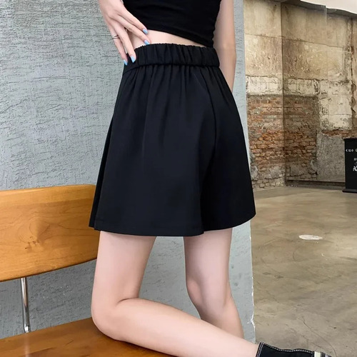 Minifalda Plisada En A De Cintura Alta De Verano Para Mujer