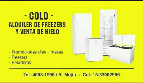 Alquiler Freezers, Heladeras Familiar, Heladeras Exhibidoras
