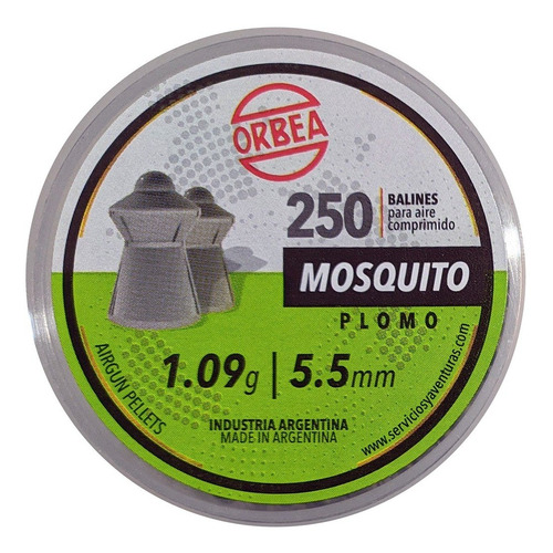 Balines Orbea Mosquito 5,5 Mm 1,09g 250 Unidades