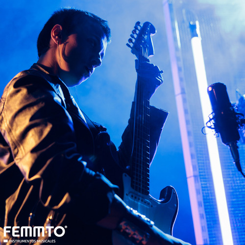 Imagen 6 de 7 de Bajo Electrico Acustico Femmto Precision Cuerda Bajos Color Azul Orientación de la mano Diestro