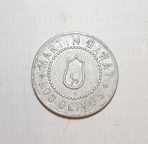 Imagen 3 de 3 de Antigua Ficha Esquila Martin Garat Los Olmos Valor 1 Ro 1004