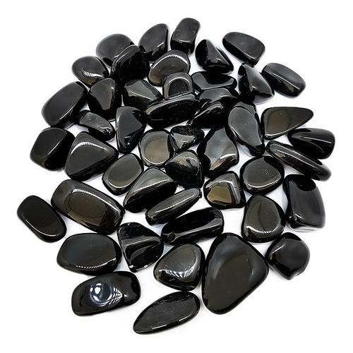 Piedra Premium Reiki Obsidiana Rolada 100 Gr - Pacha Kuyuy