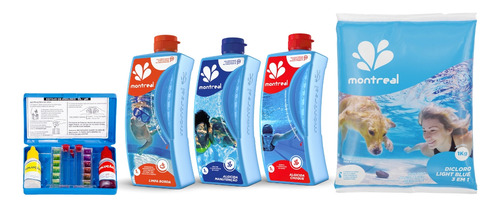 Kit Para Limpeza E Tratamento Piscina De Vinil Com Teste