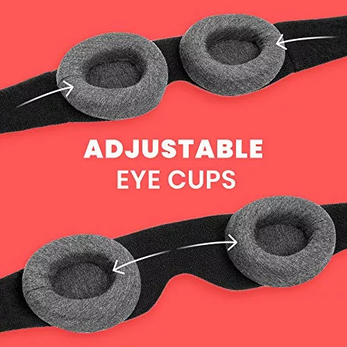 Máscara De Ojos Para Dormir De Algodón 3d Que Bloquea La Luz