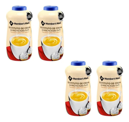 Sustituto De Crema En Polvo Para Café 1 Kg (4 Botes)