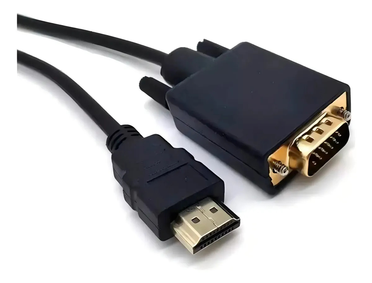 Cabo Adaptador HDMI para VGA 1.8m Conversor 1080p 4K Tomate