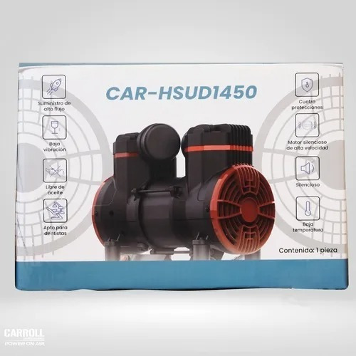 Cabezal Libre De Aceite, Motor 2hp 115 Psi 9cfm 110v Carroll