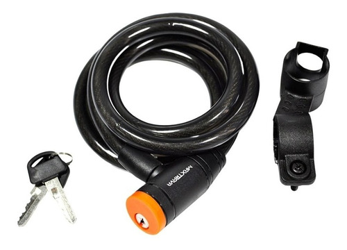 Cadeado Bicicleta Com Chave Maxtrava Mxtra0003 6mm X 1500mm