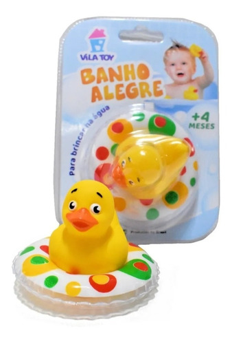 Patinho De Borracha P/ Banho Com Bóia Macio E Divertido Pato