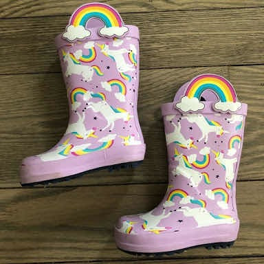 Botas Lluvia Unicornio Cat & Jack Importadas Niña Talla 14