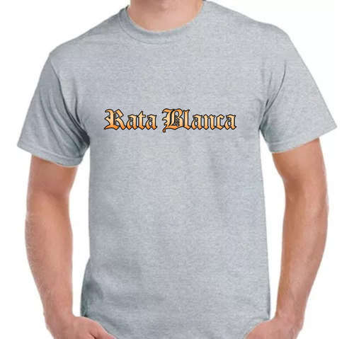 Remera Gris Sublimada Personalizada Rata Blanca