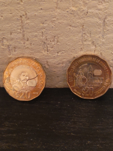 Monedas De 20 Pesos Conmemorativa De Los 500 Años De Veracru