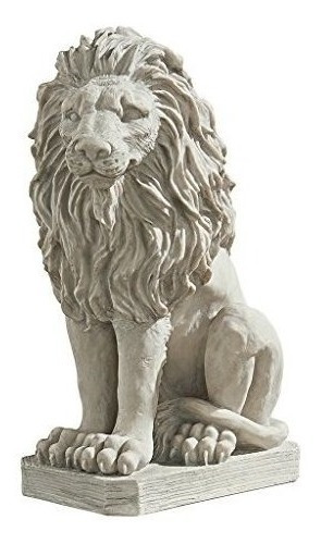 Design Toscano Mansfield Manor Lion Sentinel Animal Statue 2