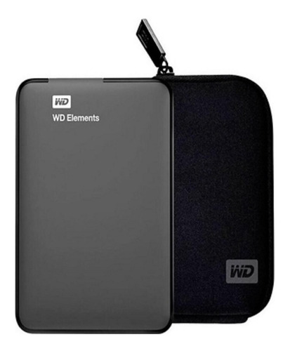 Kit Wd Disco Duro Externo Elements 4tb + Funda Transporte