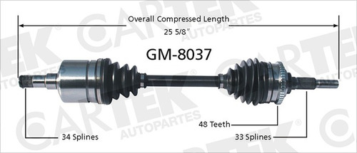  Flecha Derecha  Cavalier Auto 95-01 70518   Gm-8037 