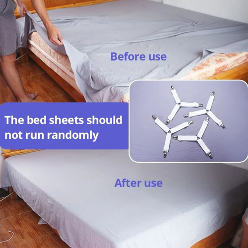 Sujetadores De Sábanas Para Cama, Organizador De Sábanas