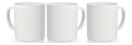 Jarro Mug Taza Polímero Recto Sublimable Blanco Villa Crespo