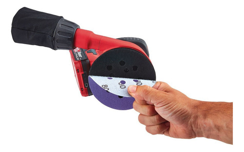 Lijadora Orbital Inalámbrica De 20 V Y 5 PuLG Color Rojo