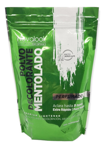 Polvo Decolorante Verde Mentolado Novalook X 700gr Perfumado